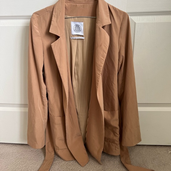 Tan blazer jacket from Urban Outfitters - Picture 3 of 4
